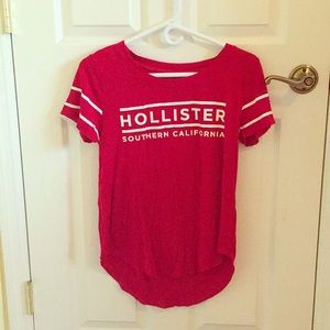 S,red Hollister easy tee